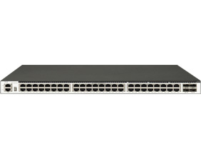 48 个 1GE Base-T 端口，4 个 10GE SFP+端口，三层以太网交换机